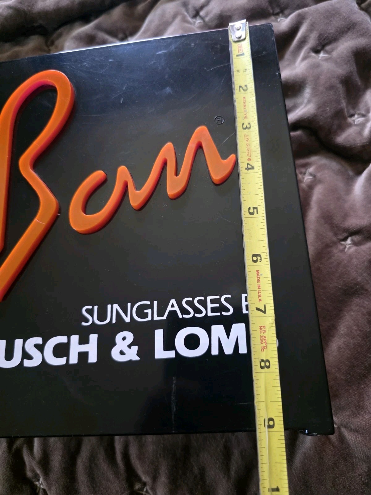 * Vintage Ray-Ban Sunglasses Bausch & Lomb Lighted Advertisement Display Sign
