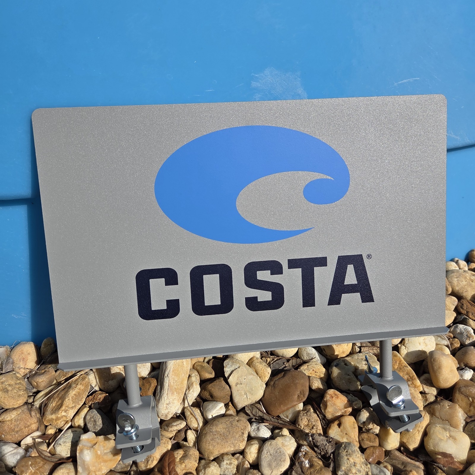 NEW Costa Store Authentic Promo Retail Display Sign Metal Sunglasses Fishing