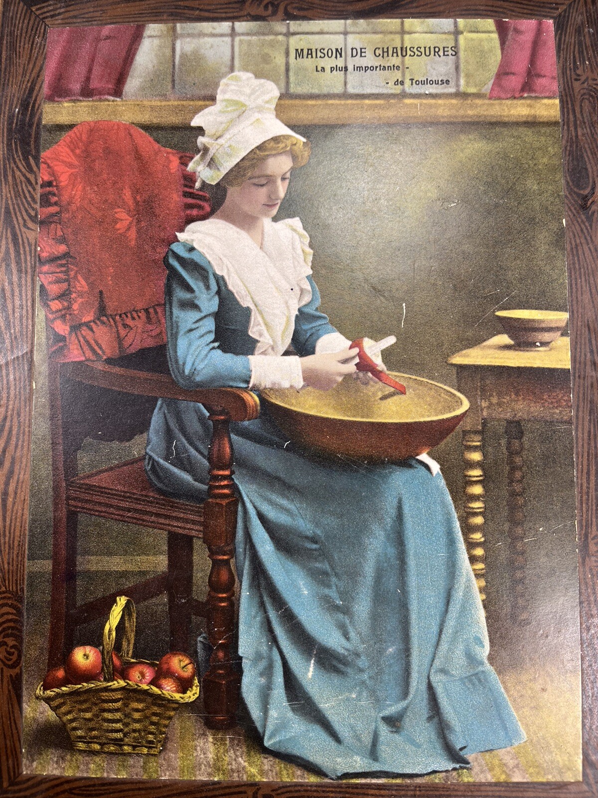Rare Old advertising box, Maison De Chaussures De Toulouse. J.U LAFITTE
