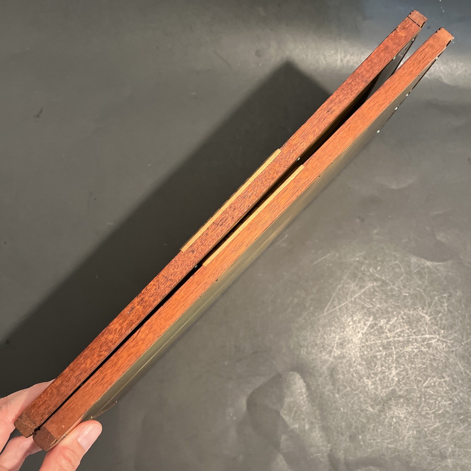 Vintage Sheafer’s Display Trays lot of 2 Wood Metal, as is, rough shape