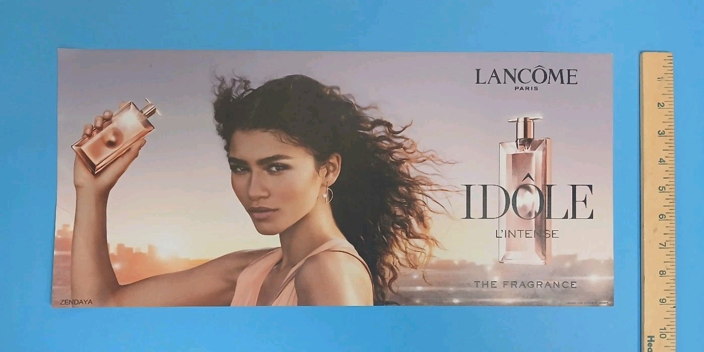 Zendaya Lancome Idole’ In-Store Advertisement/Display 20 X 9 Inches