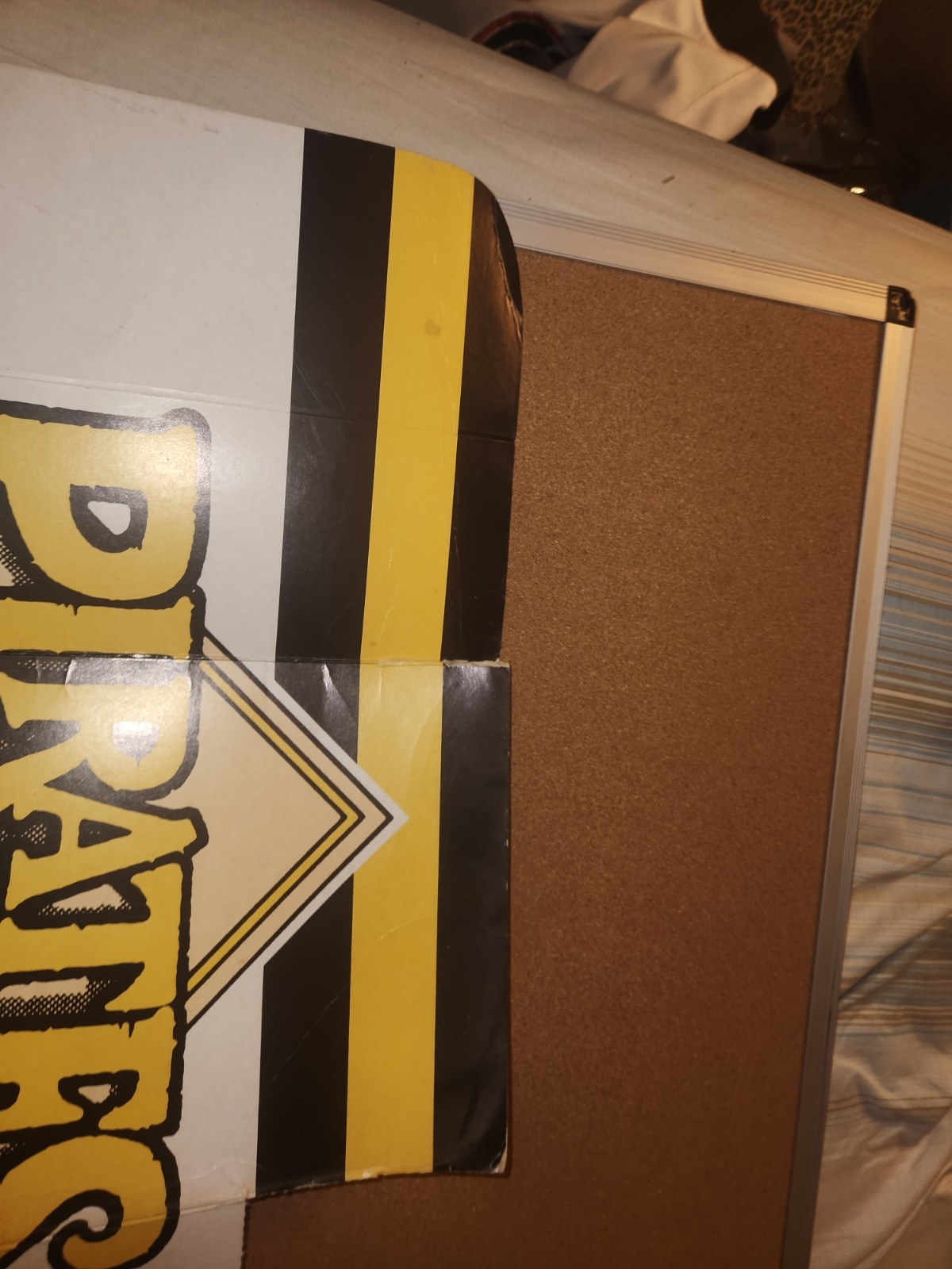 Vintage 1987 PITTSBURGH PIRATES Cardboard STORE DISPLAY 48″ x 21″ inches Used