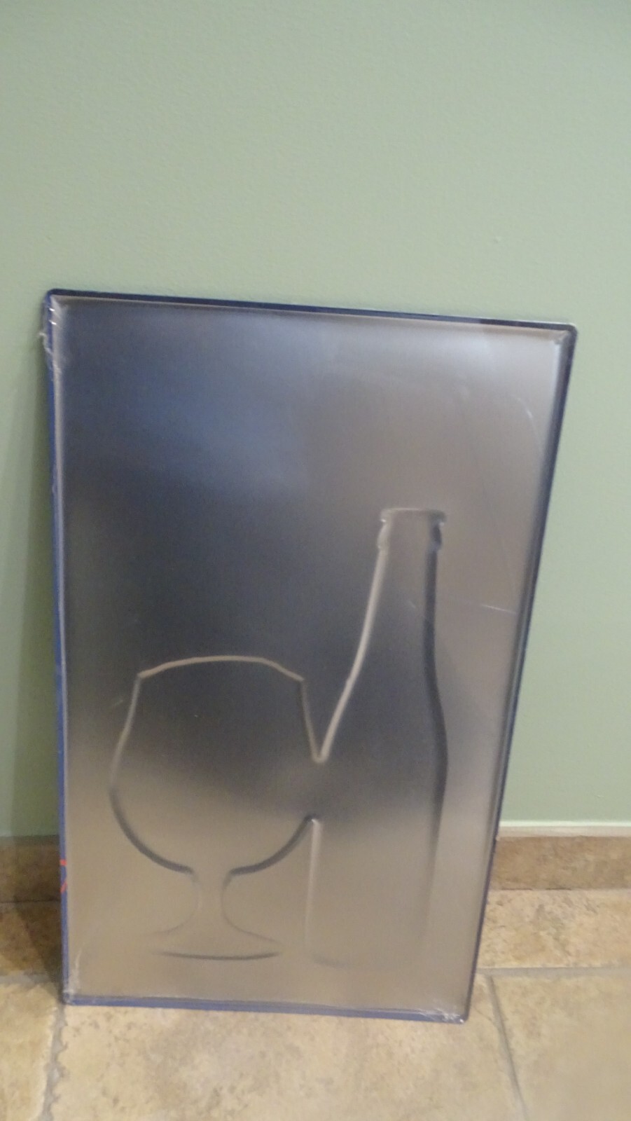 BELGIAN BEER PLOW TAIL BEER PLOW SIGN PLATE TOLE NEW BISTRO