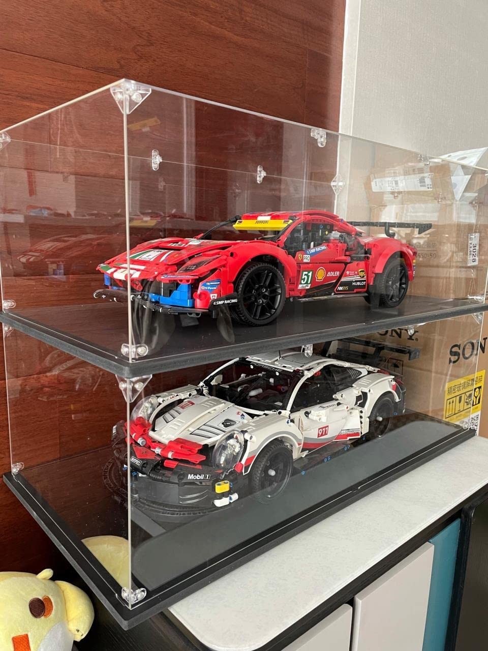 Clear Acrylic Display Case, Self-Assemble 17.7x8x8 inch, 45x20x20 cm,