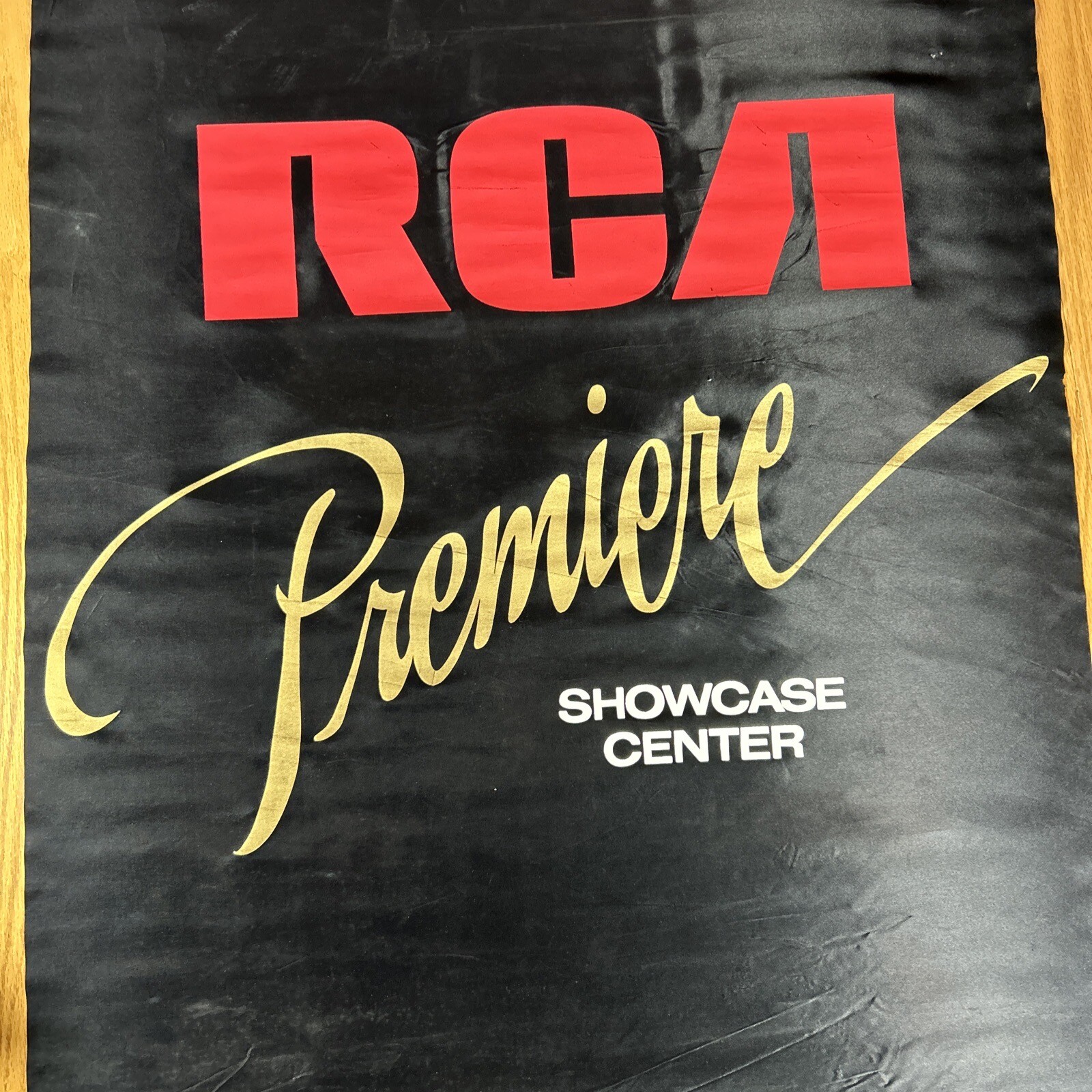 Vintage RCA Sign Premier Showcase Center Store Display Banner Flag 41″x27″ Vinyl
