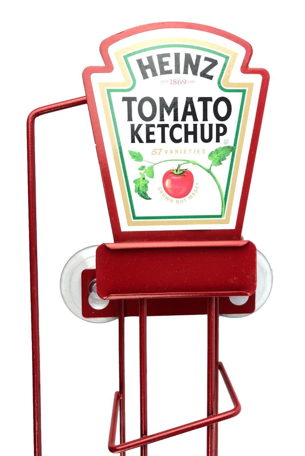 Heinz Ketchup & Mustard Store Display Metal Racks Bright Yellow & Red