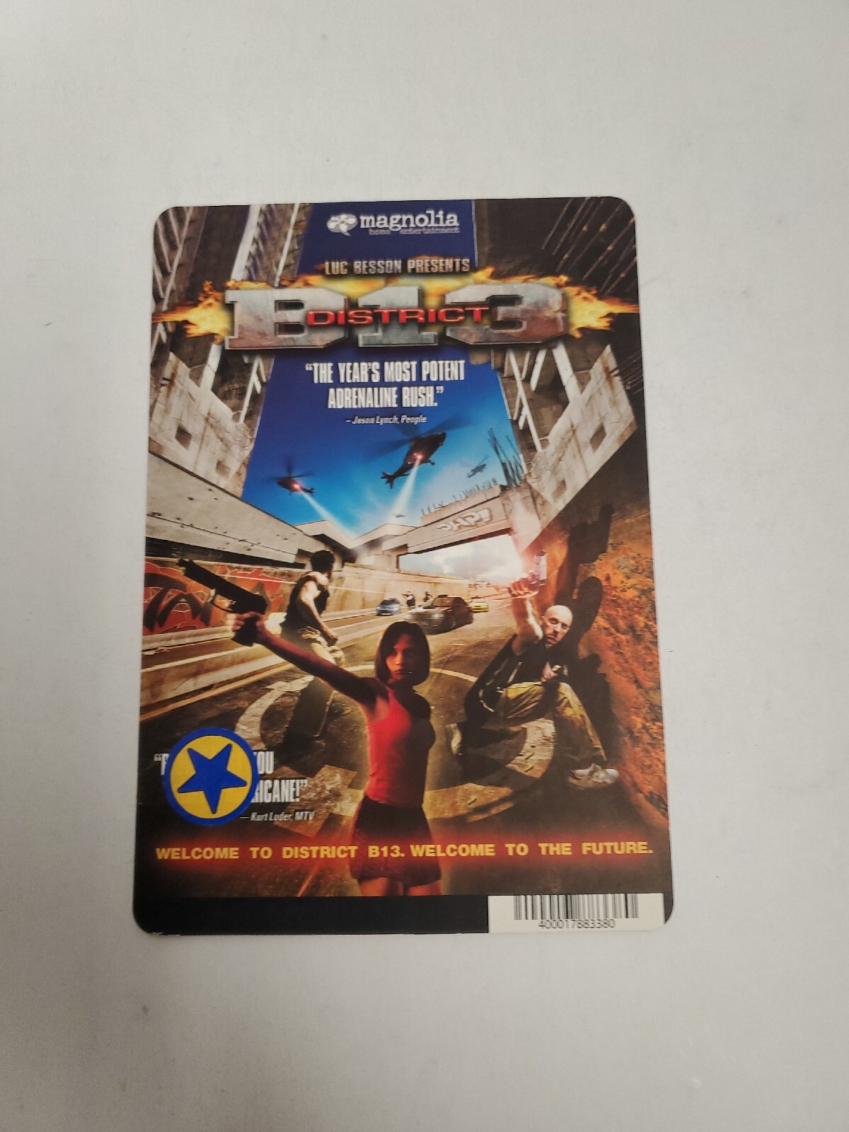 District B13 BLOCKBUSTER SHELF DISPLAY DVD BACKER CARD ONLY 5.5″X8″
