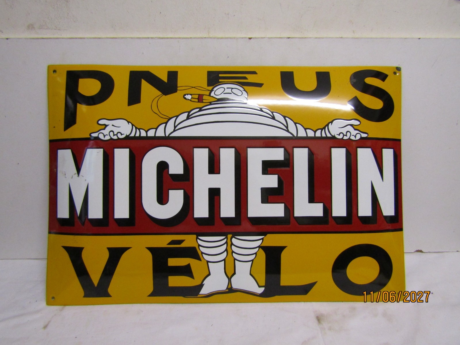 michelin enamel plate reissue 60 by 40 centimeters