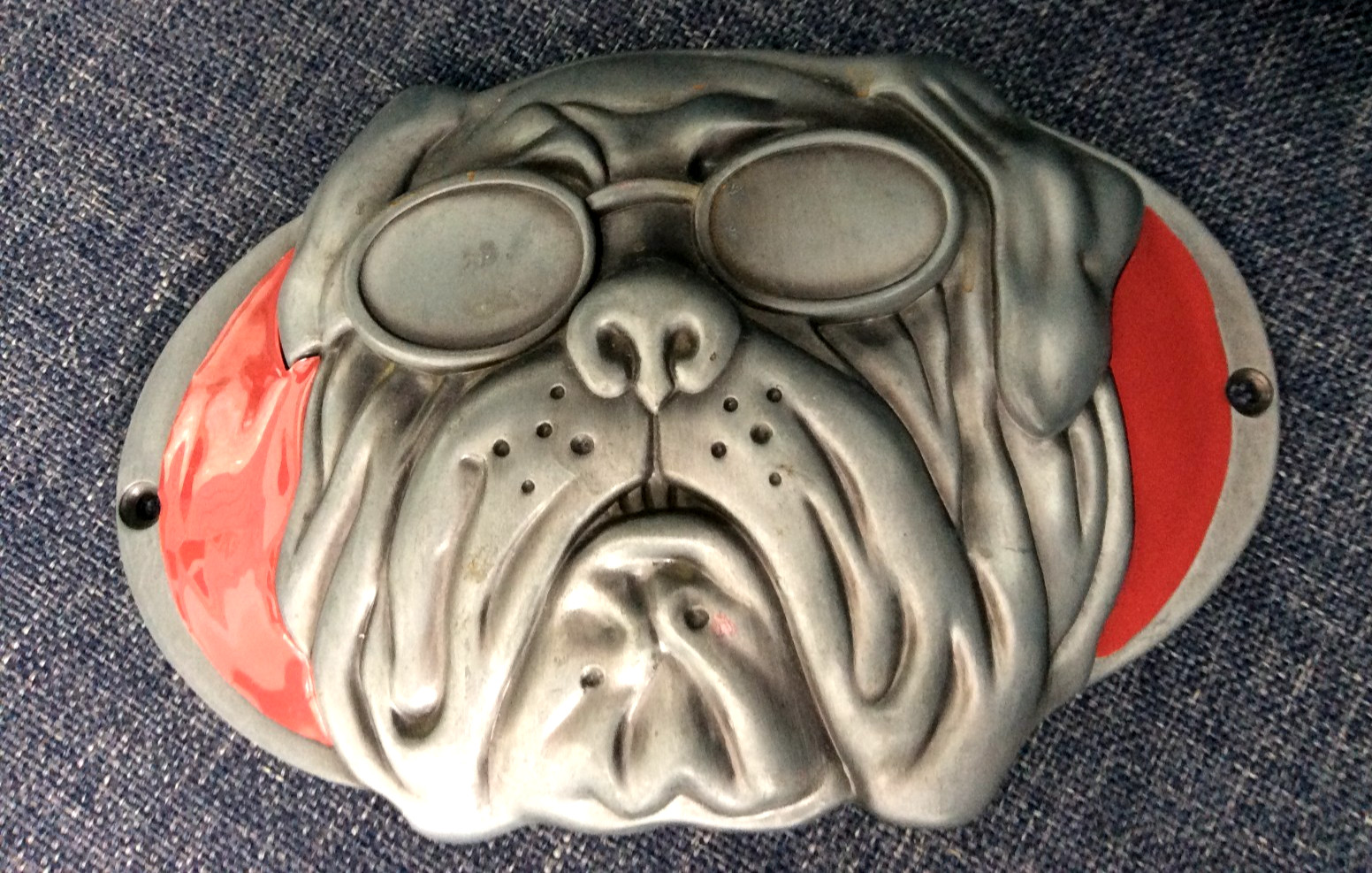 Pugz Sunglasses Pug/ Bulldog Metal Display Plate 6″x4″ –