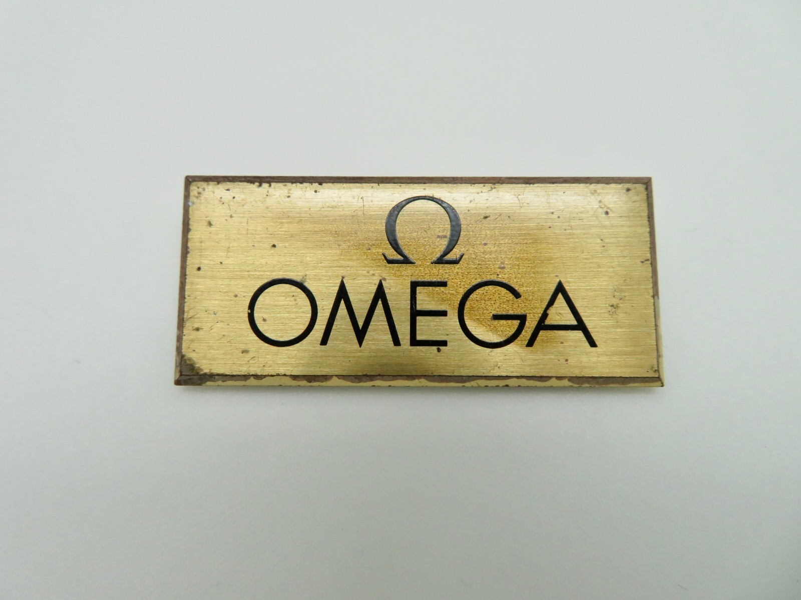 Vintage Omega Brass Display Advertising Piece Small Size