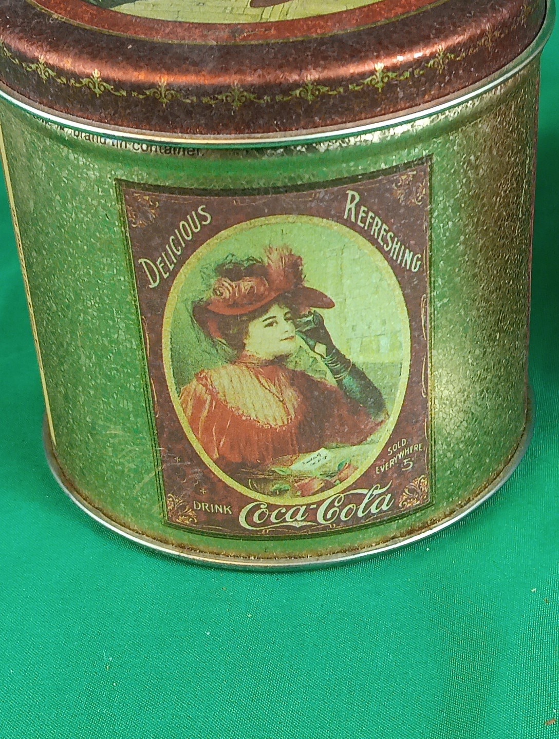 Vintage Coca-Cola Lambertz Music Box Cannon Tin Bottle Display Advertising