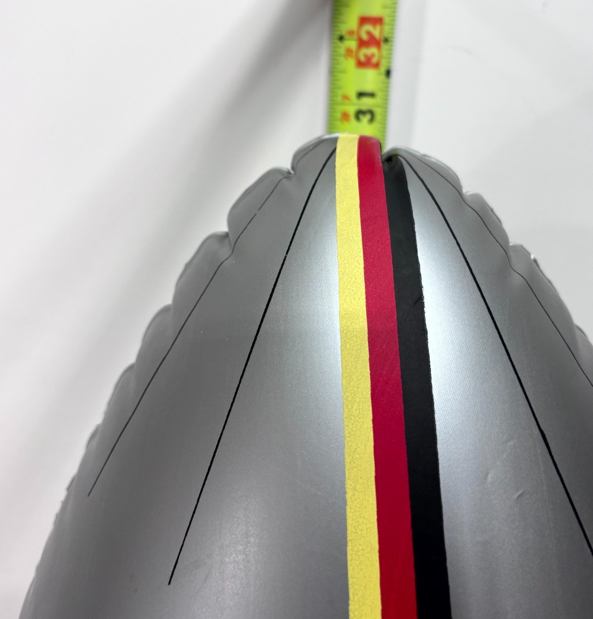 Vintage Zeppelin Jeanswear Advertising Blimp Inflatable Display 31” Silver Rare