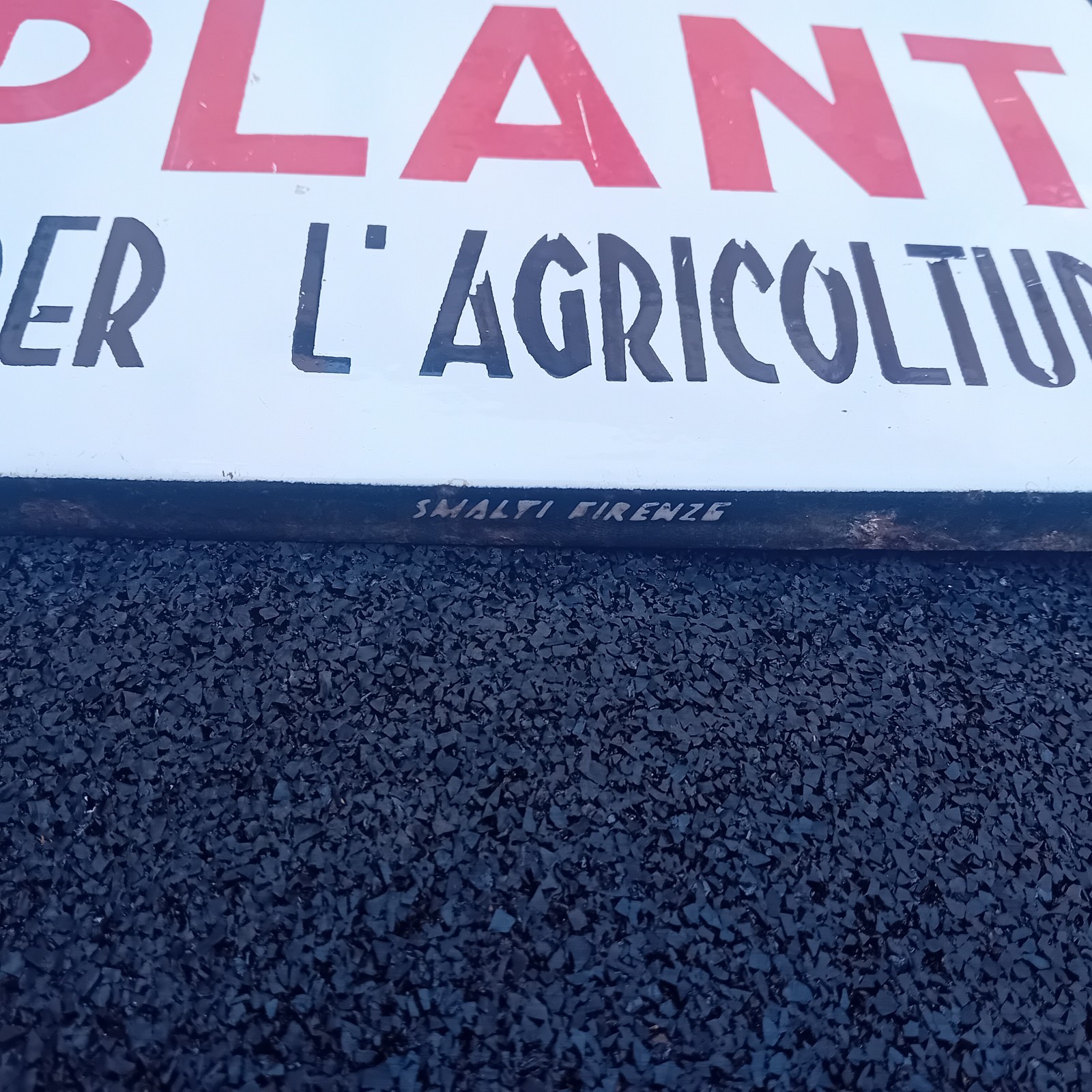Solplant Enamel Table Sign