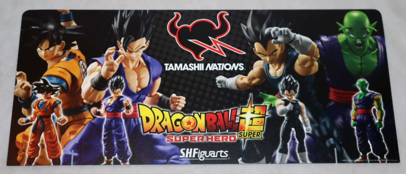 BANDAI SH FIGUARTS GUNPLA DISPLAY DOUBLE-SIDED PROMO DRAGON BALL GUNDAM RARE