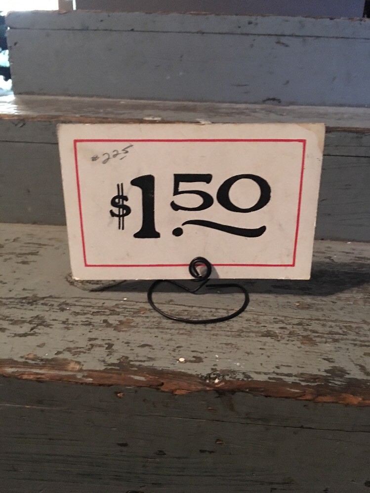Vintage 1930s Country Candy Store Sign 5.5” X 3.5” $1.50
