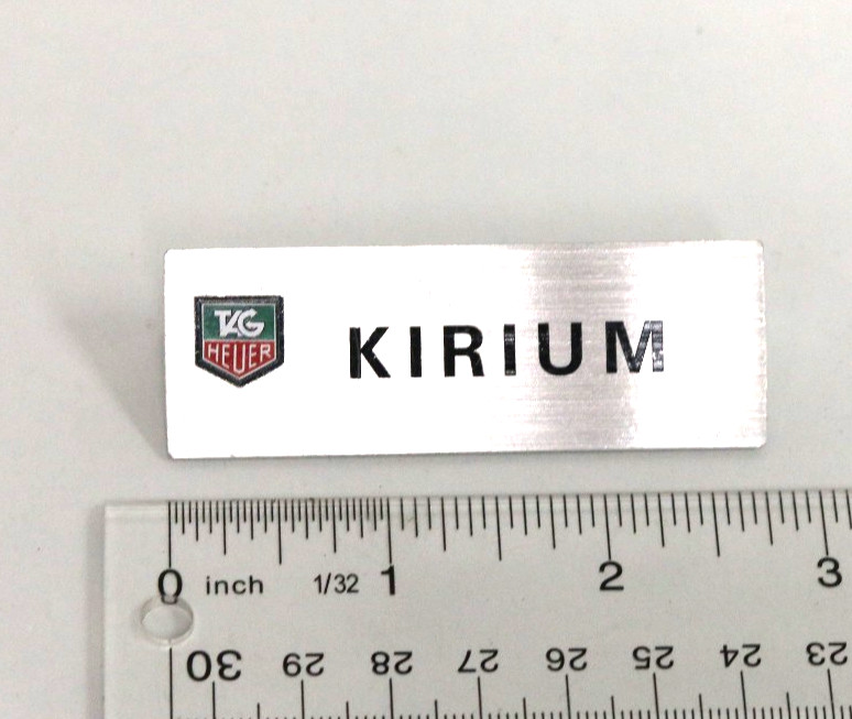 Authentic TAG Heuer Metal Swiss Store Display Sign Authorized Dealer Kirium