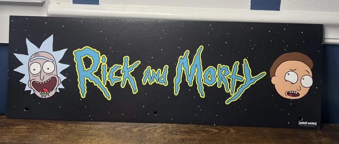 Spirit Halloween Rick And Morty Sign Banner Store Display End Cap Advertisement