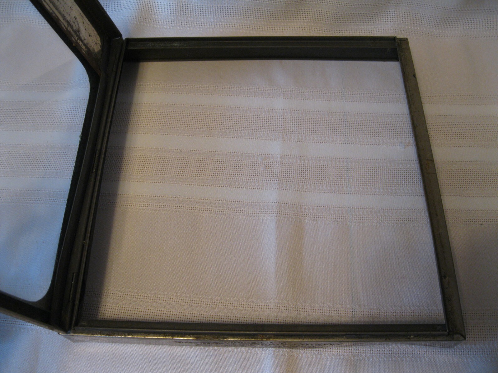 Vintage National Biscuit Company Nabisco General Store Display Box Lid Glass