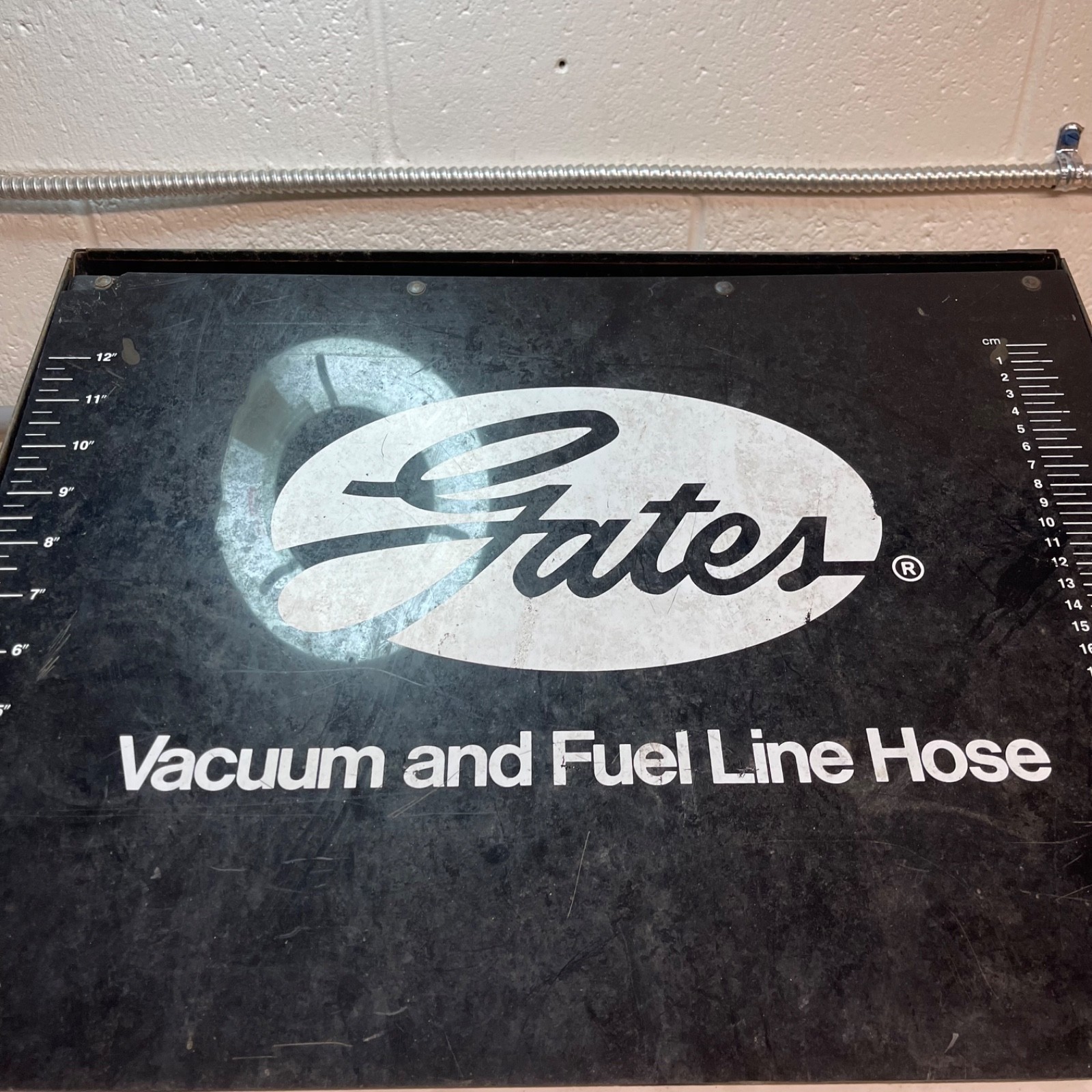 Gates Vacuum & Fuel Line Hose Metal Cabinet Display Merchandiser