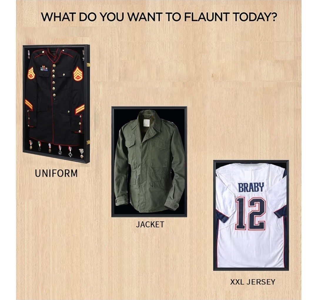 KCRasan Military Uniform Display Case – Police Uniform Display Frame
