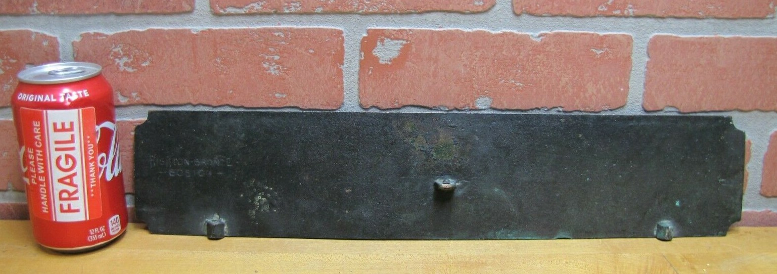 LEGAL STAMPS WE GIVE AND REDEEM Old Store Display Ad Sign HIGHTON BRONZE BOSTON