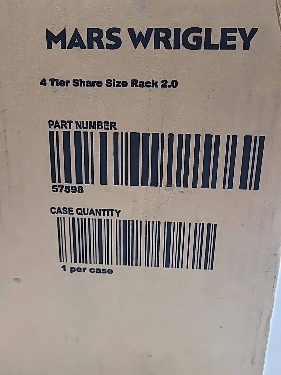 4 Teir Yellow M&M Rack