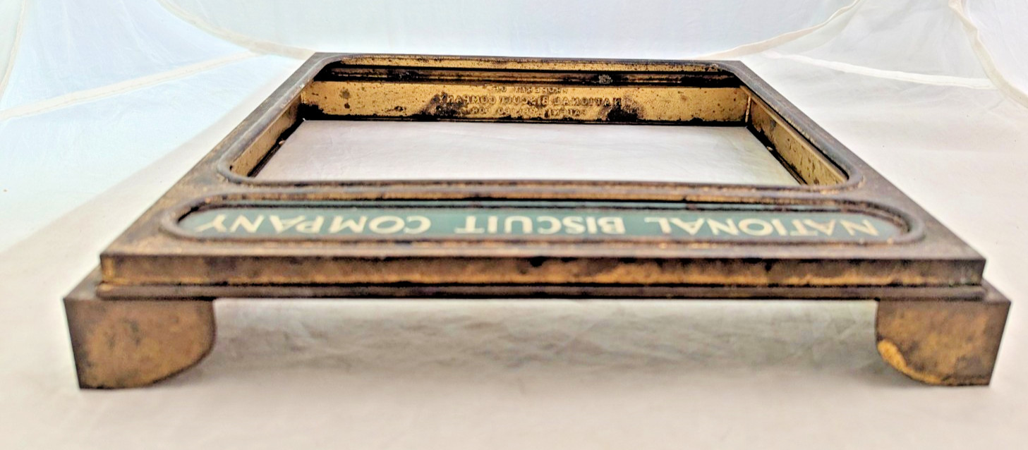 Antique National Biscuit Co Uneeda Bakers Display Case Top