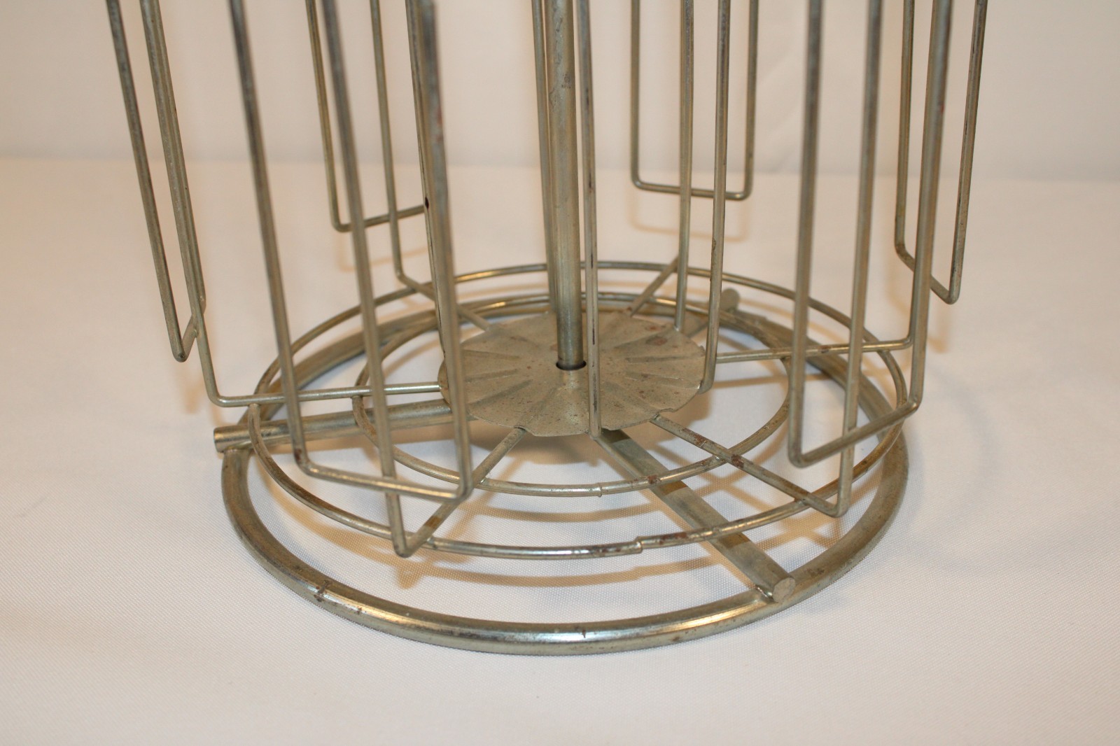 Vintage Metal Kiwi Boot Polish Holder Spinning Store Display Rack Advertising
