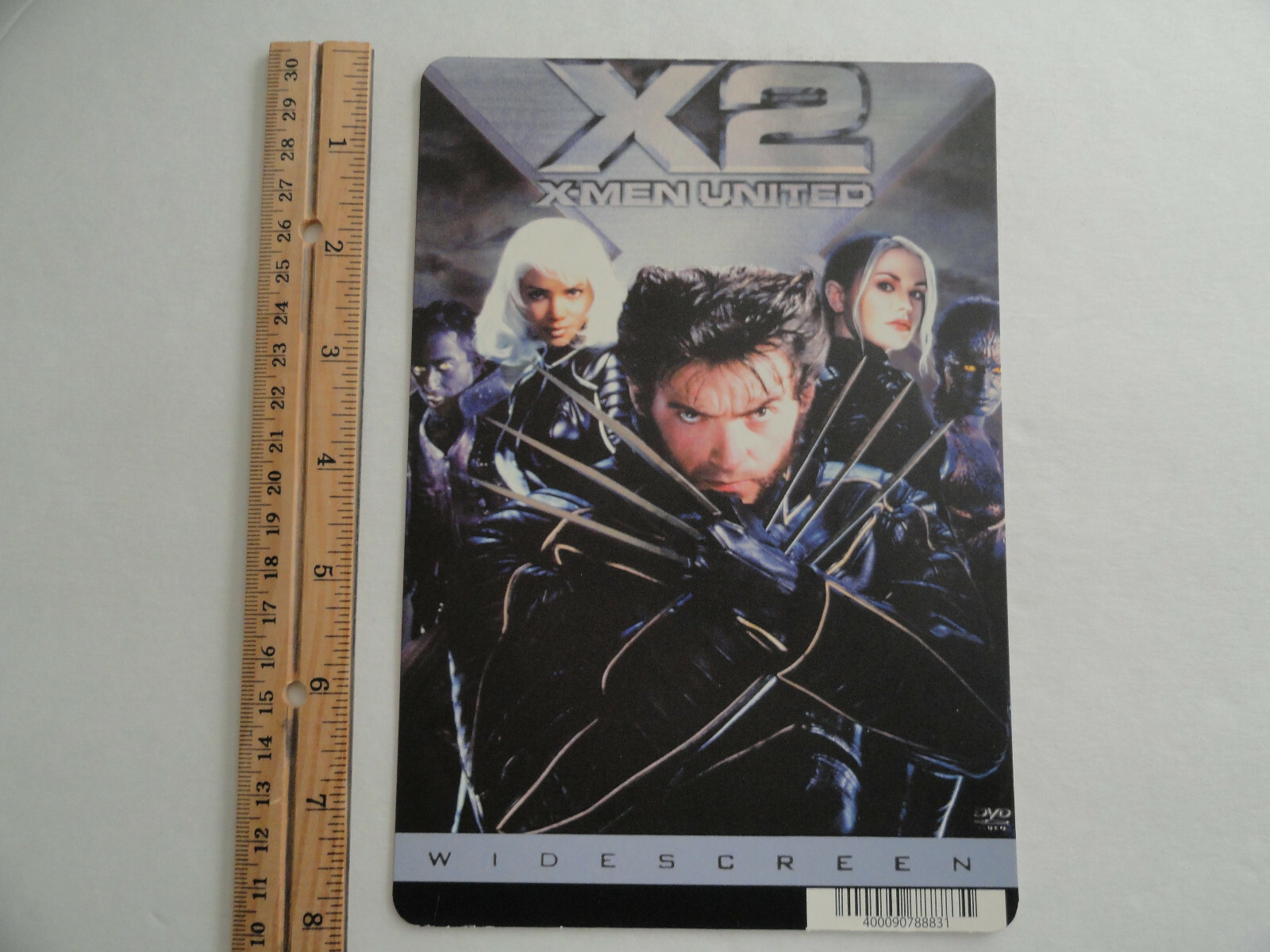 X2 X-MEN UNITED – BLOCKBUSTER VIDEO BACKER CARD 5.5″X8″ – NO MOVIE