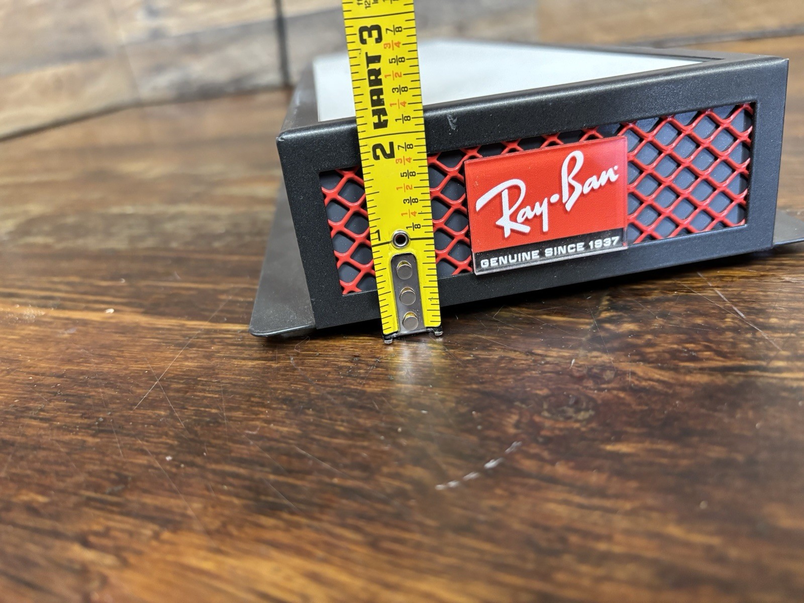 RAY BAN Sunglasses Countertop Riser Display Stand 16.5″ x 6 3/8″ x 2 1/8″ Italy