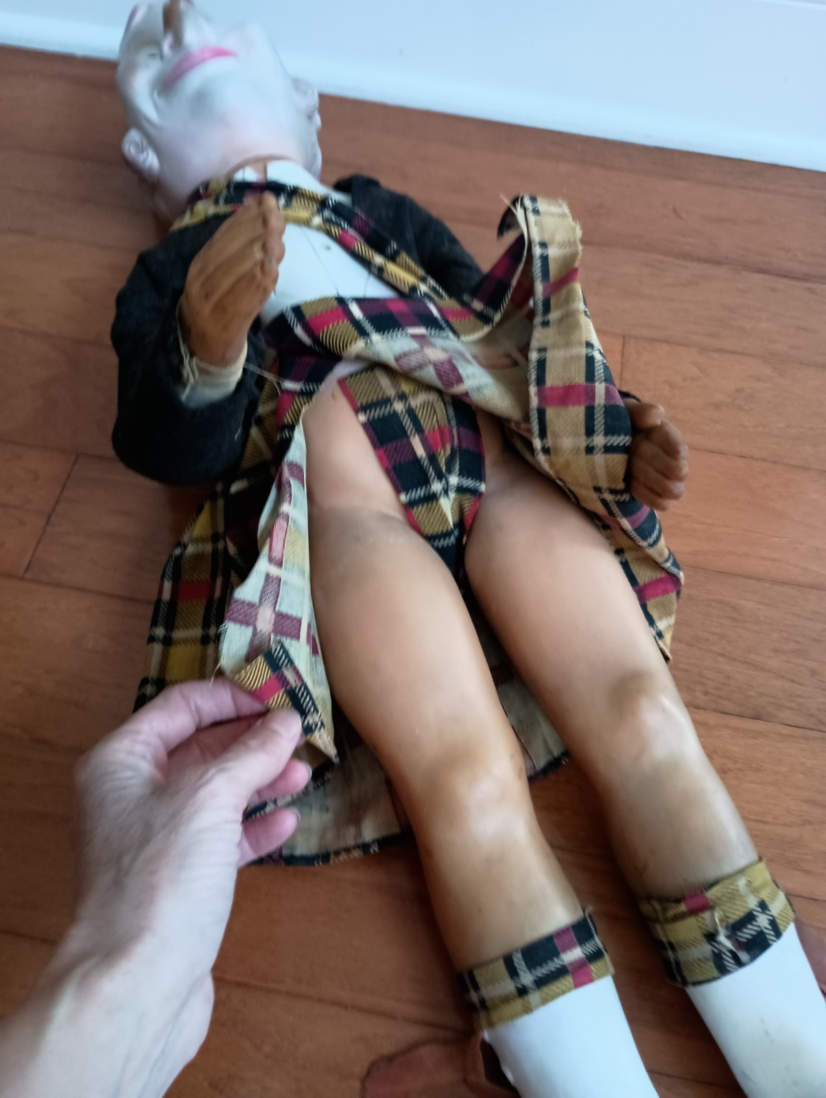 Vintage 1950s Old Smuggler Scotch Whisky MR FERGUS Figure Store Display 27”