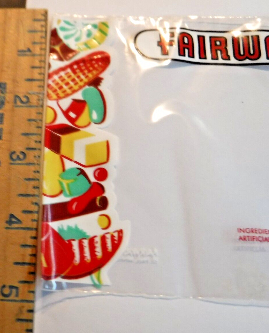 Vintage~FAIRWAY FOODS~PLASTIC TREAT BAG~MOVIE TV PROP~Display~Candy~Pastel Balls