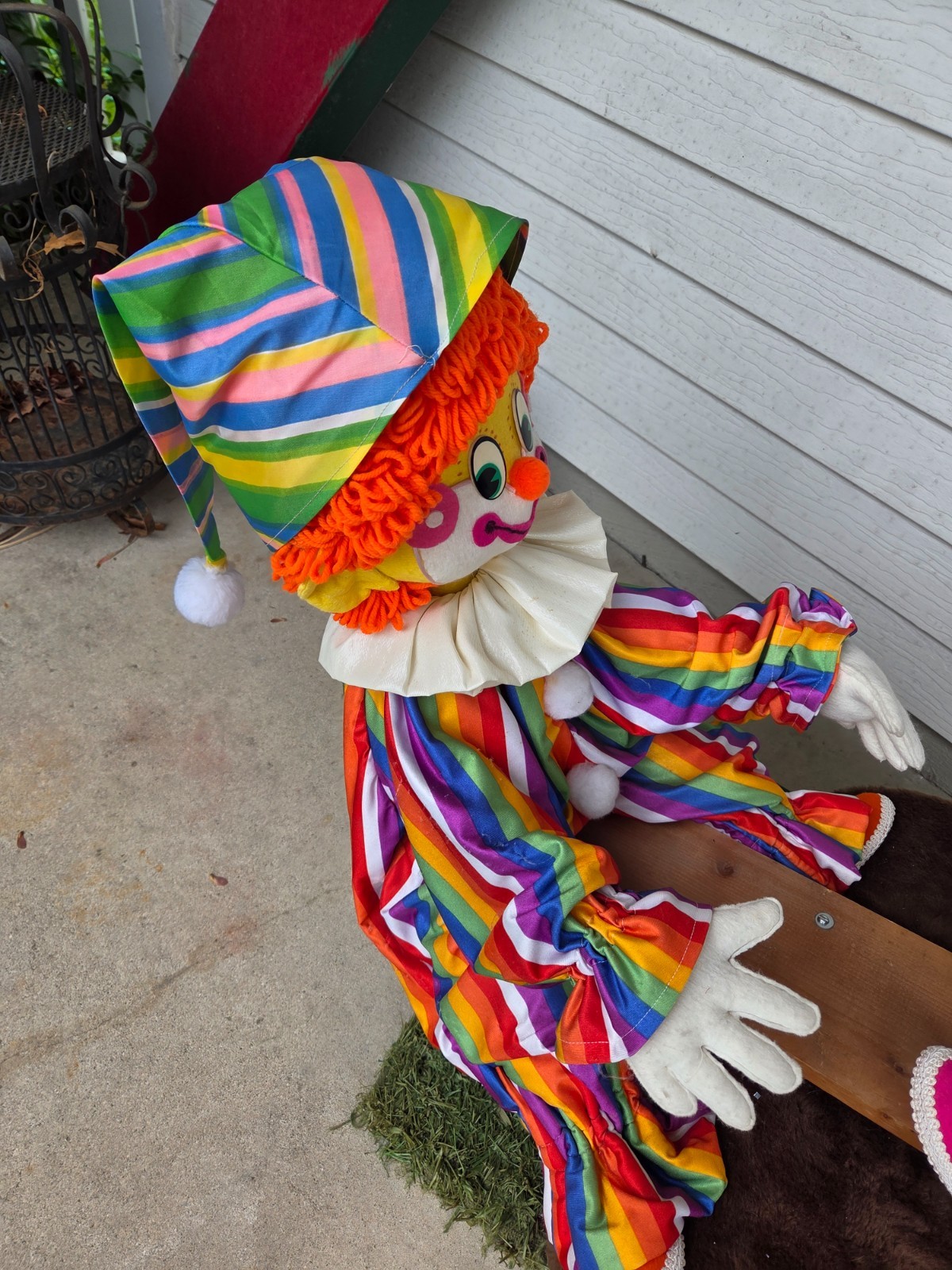 Vintage Circus Clowns Animatronic Seesaw Window Store Display Sign