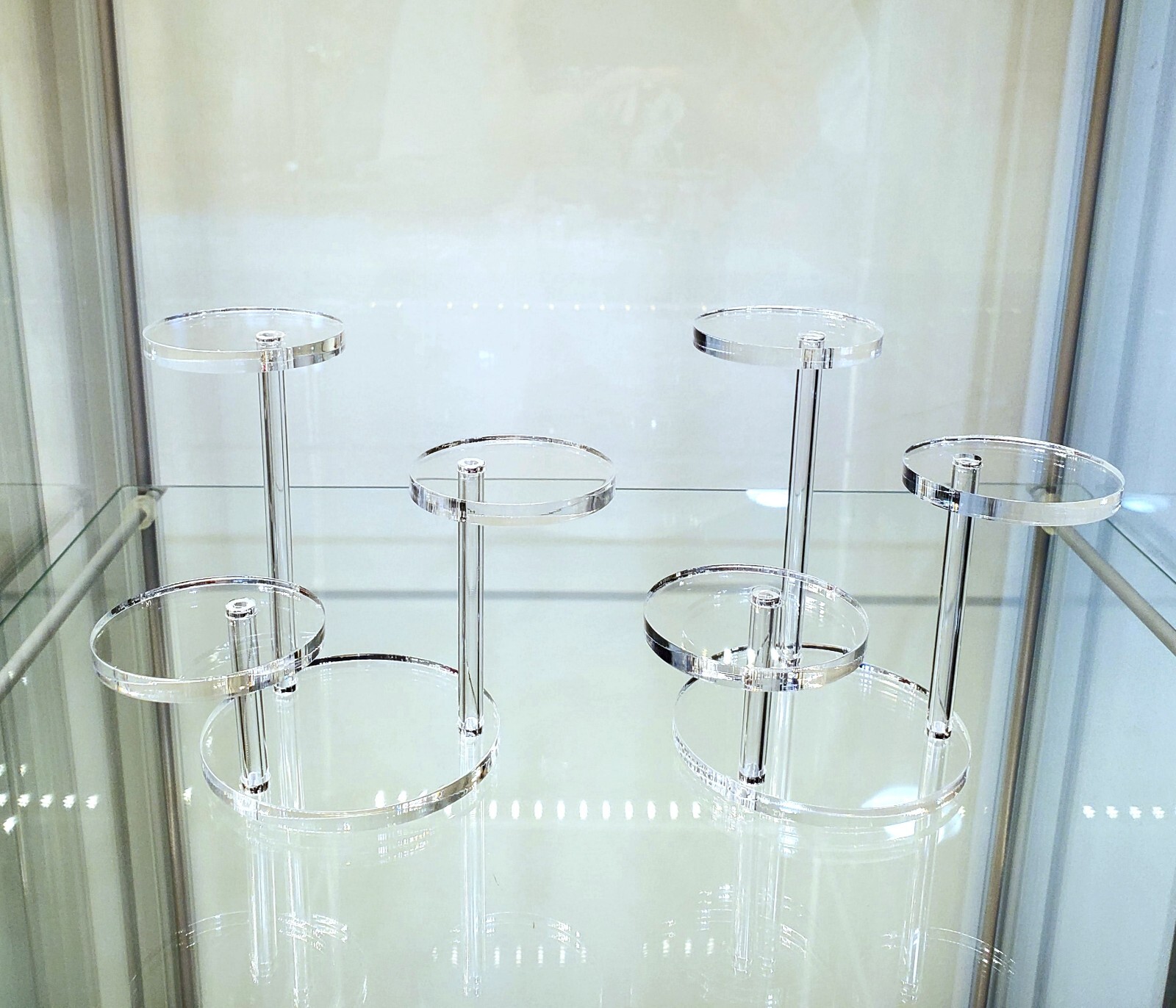 3 Tier Acrylic Display Stand Set of 2 – Small – 1/6th scale accessories