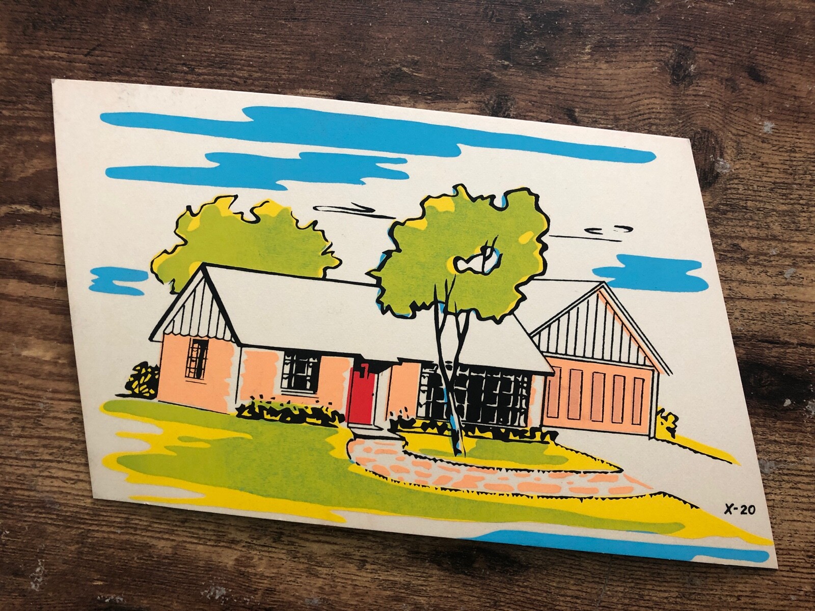 Vintage BANK STORE SIGN House Home mcm Mid Century 1960’s