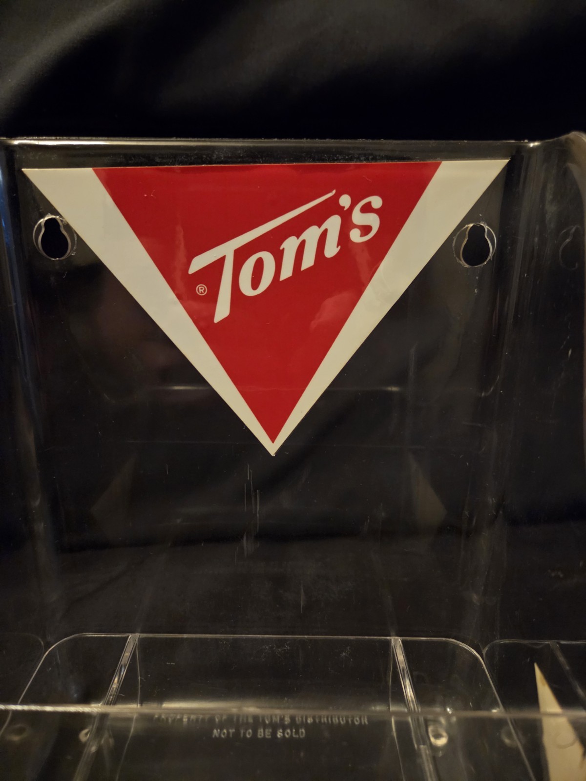 NOS Vintage Tom’s Peanuts Early 60s Display Bins-Unfielded–Original Inserts