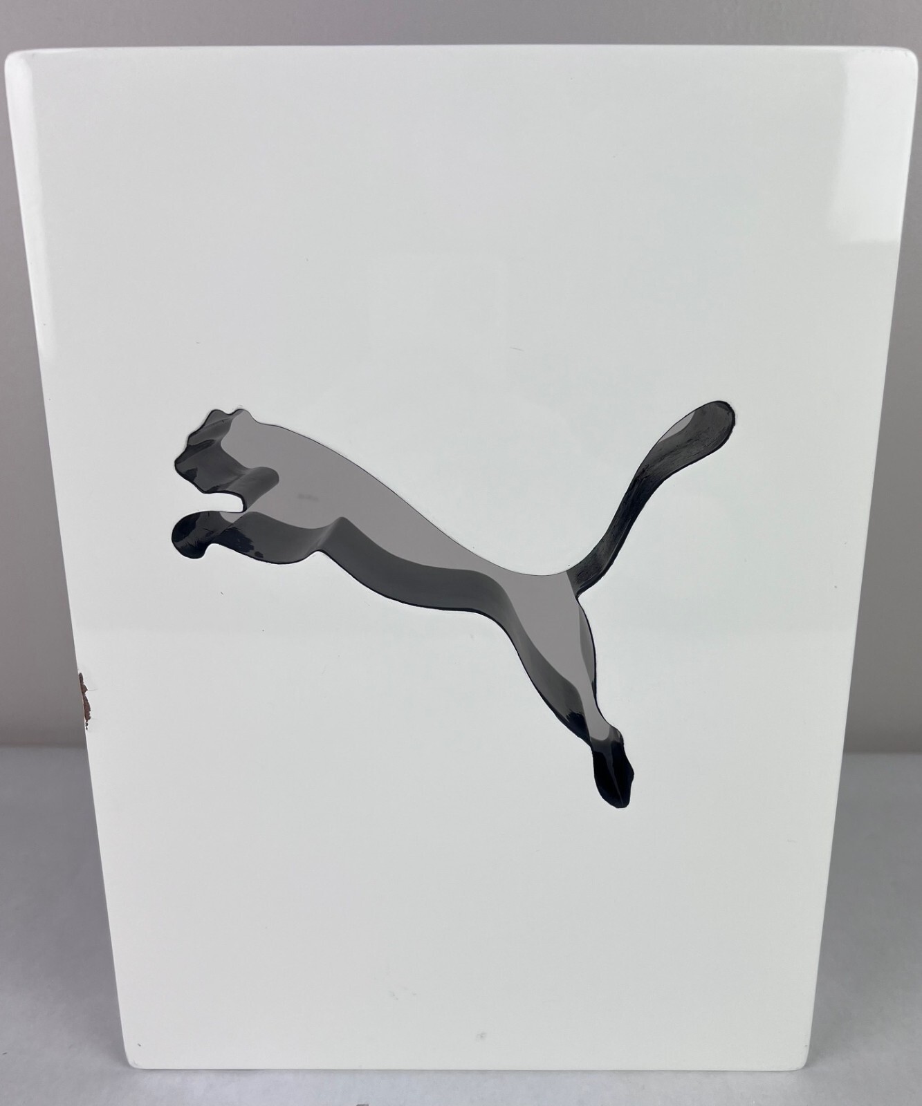 Puma Store Large White Advertising Counter Display Coated Metal Heavy