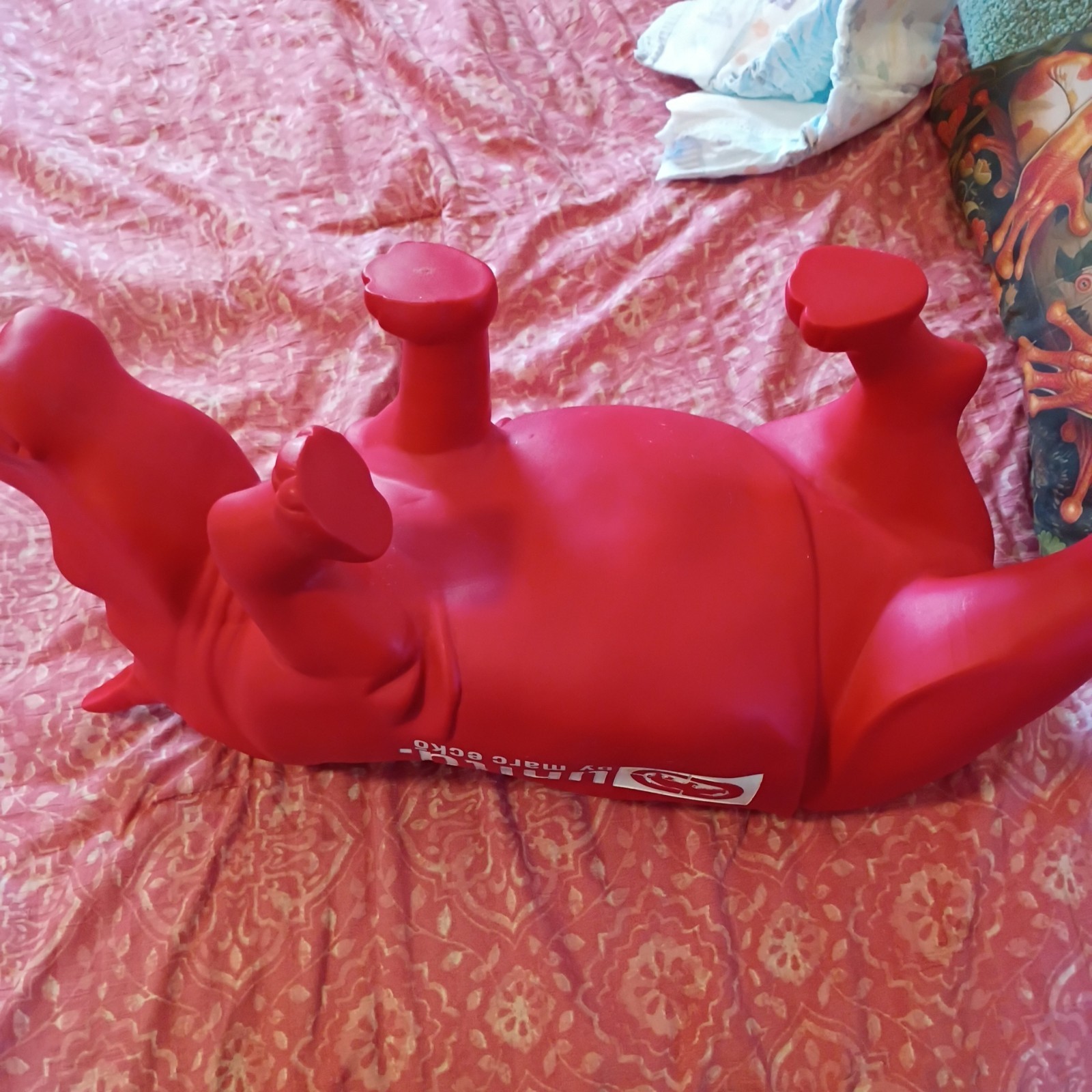 Marc Ecko UNLTD Red Rhino Display Figure Rare Streetwear Decor NEW