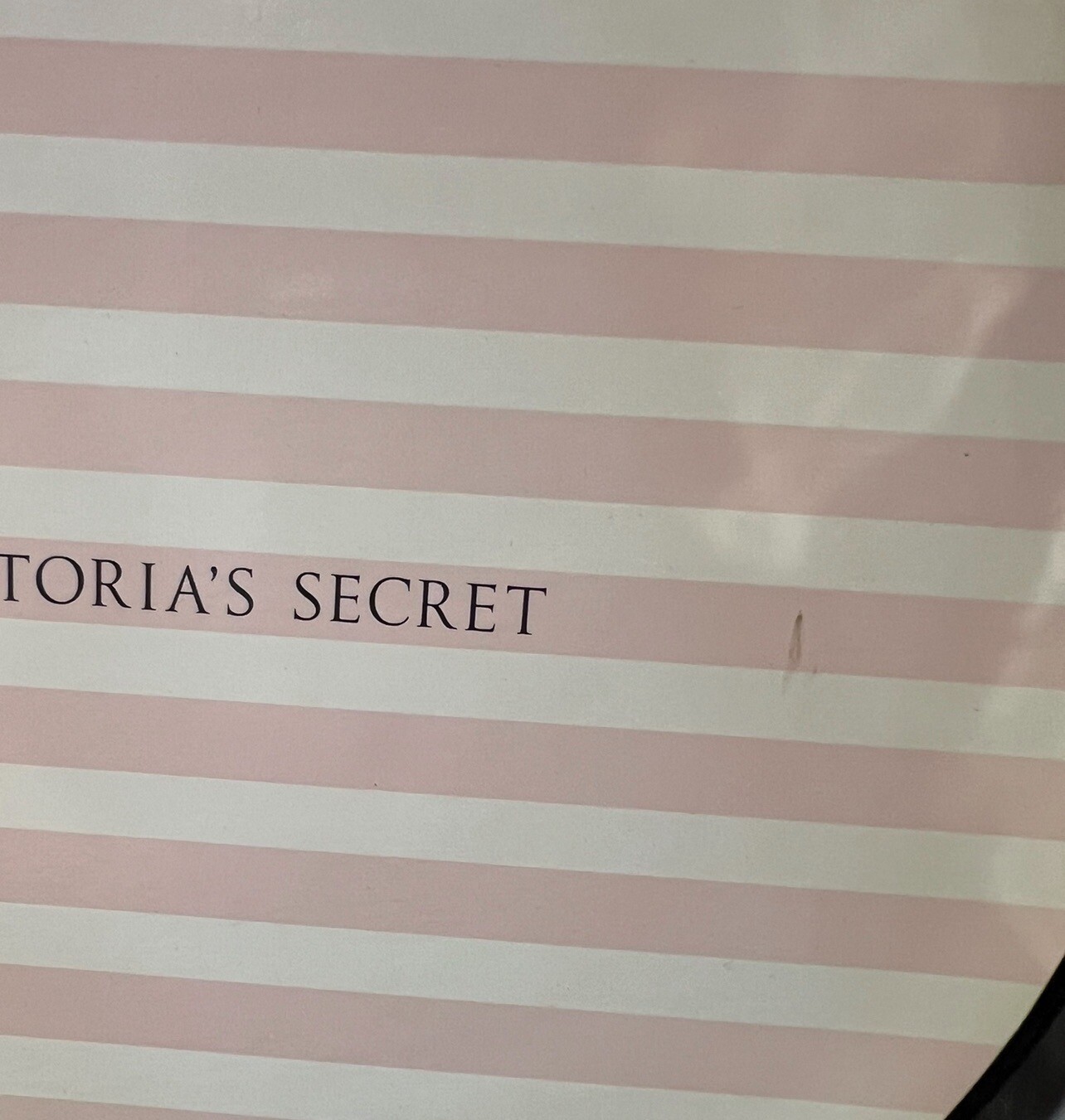 VICTORIA’S SECRET HAT BOXES DISPLAY PROPS PINK WHITE NESTING 3 SET STRIPED PARIS
