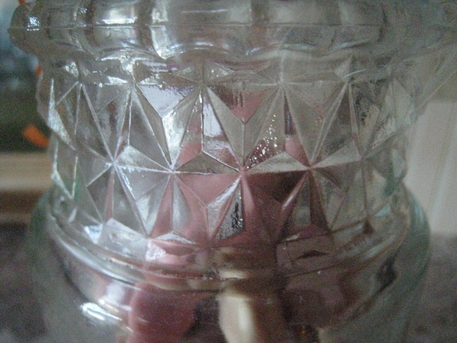 Vintage Pedestal Apotecary Display Jar Pointed Lid 13″ ~ REDUCED