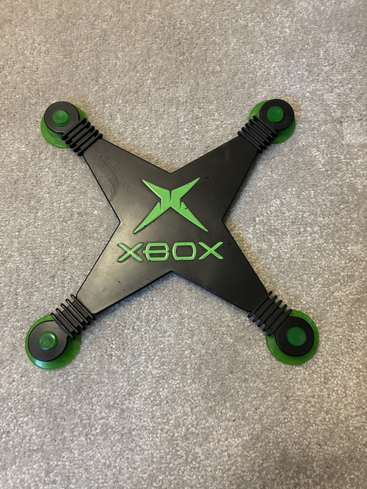 Microsoft Xbox X Sign Window Suction Cup Store Display Rare Promo Vintage