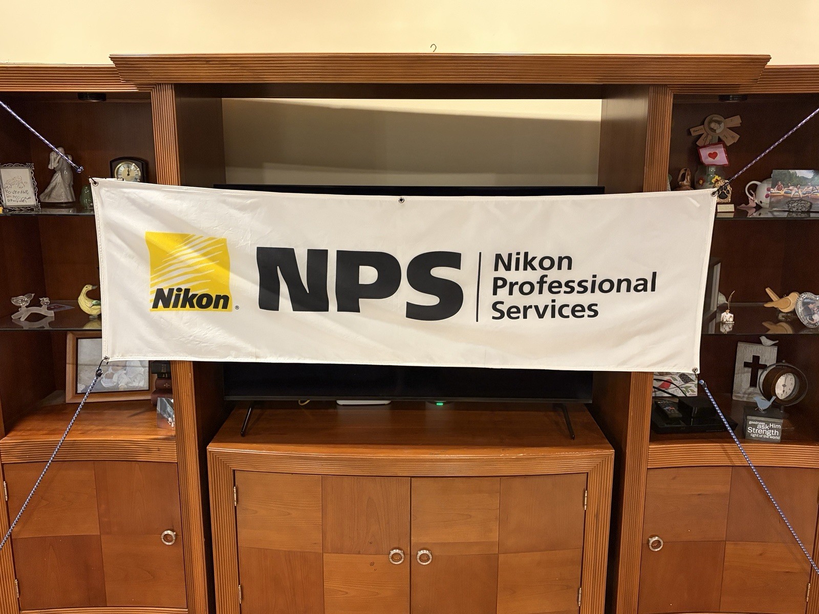 Rare Nikon Professional Services NPS Dealer Banner Fabric Camera Advertising