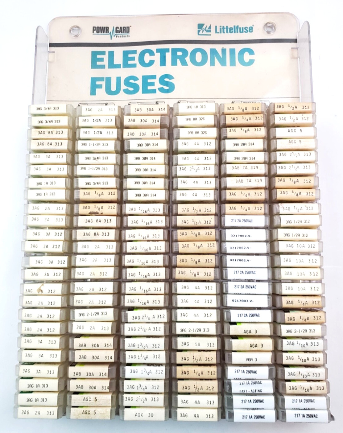 Vintage Littelfuse Fuse Display For Display Only! No Fuses Included! Empty Tins!