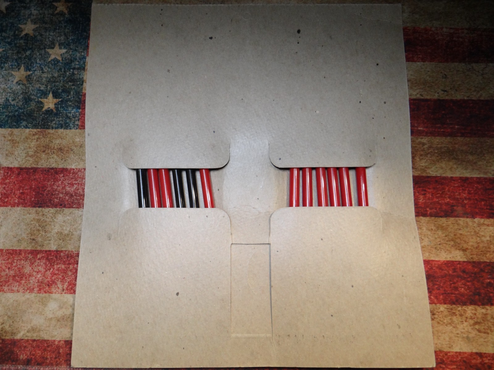 Vintage Lindy Pens Store Display with 12 Pens