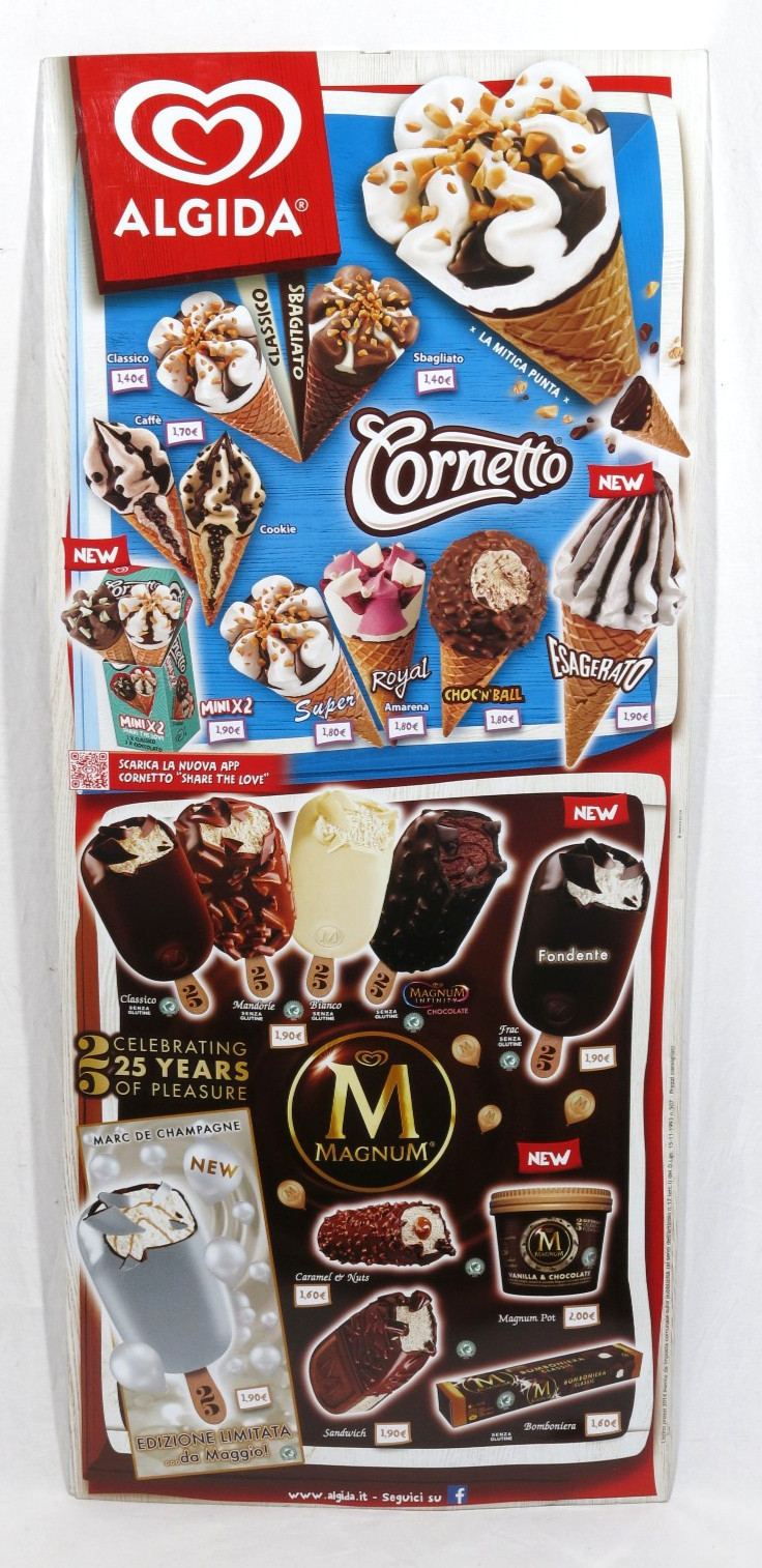 PRL) ICE CREAM ADVERTISING SIGN ALGIDA MAGNUM SHEET METAL 2014 MARC DE CHAMPAGNE