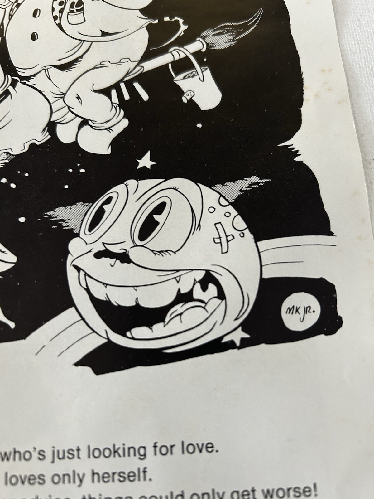 Omega Men Promotional Two Sided Insert Page (1982) Hugo On Reverse