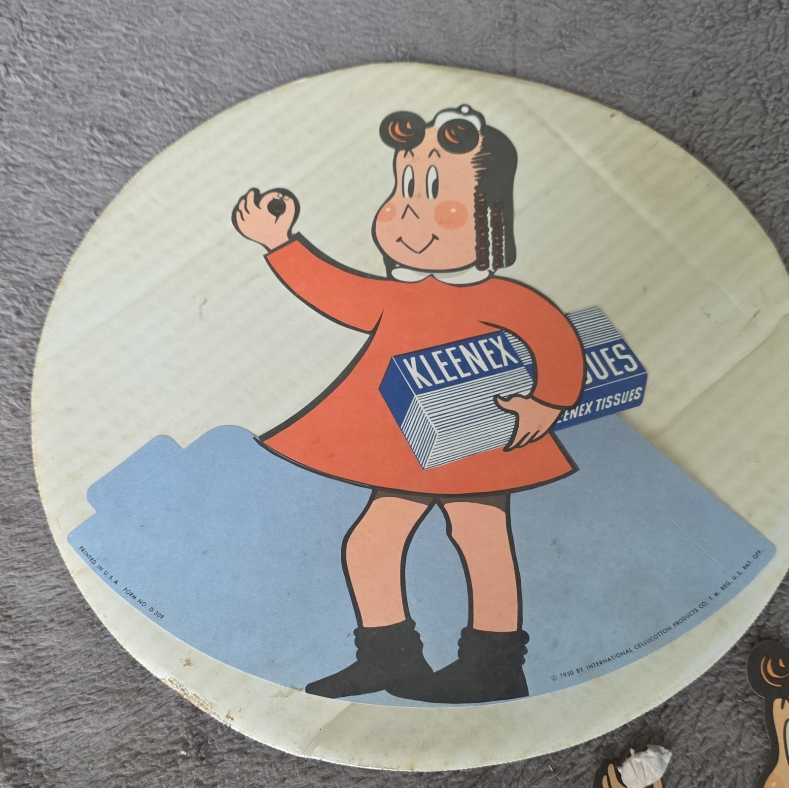 Vintage Little Lulu & Tubby Kleenex Advertising Display Lot – 1940s – 1950s