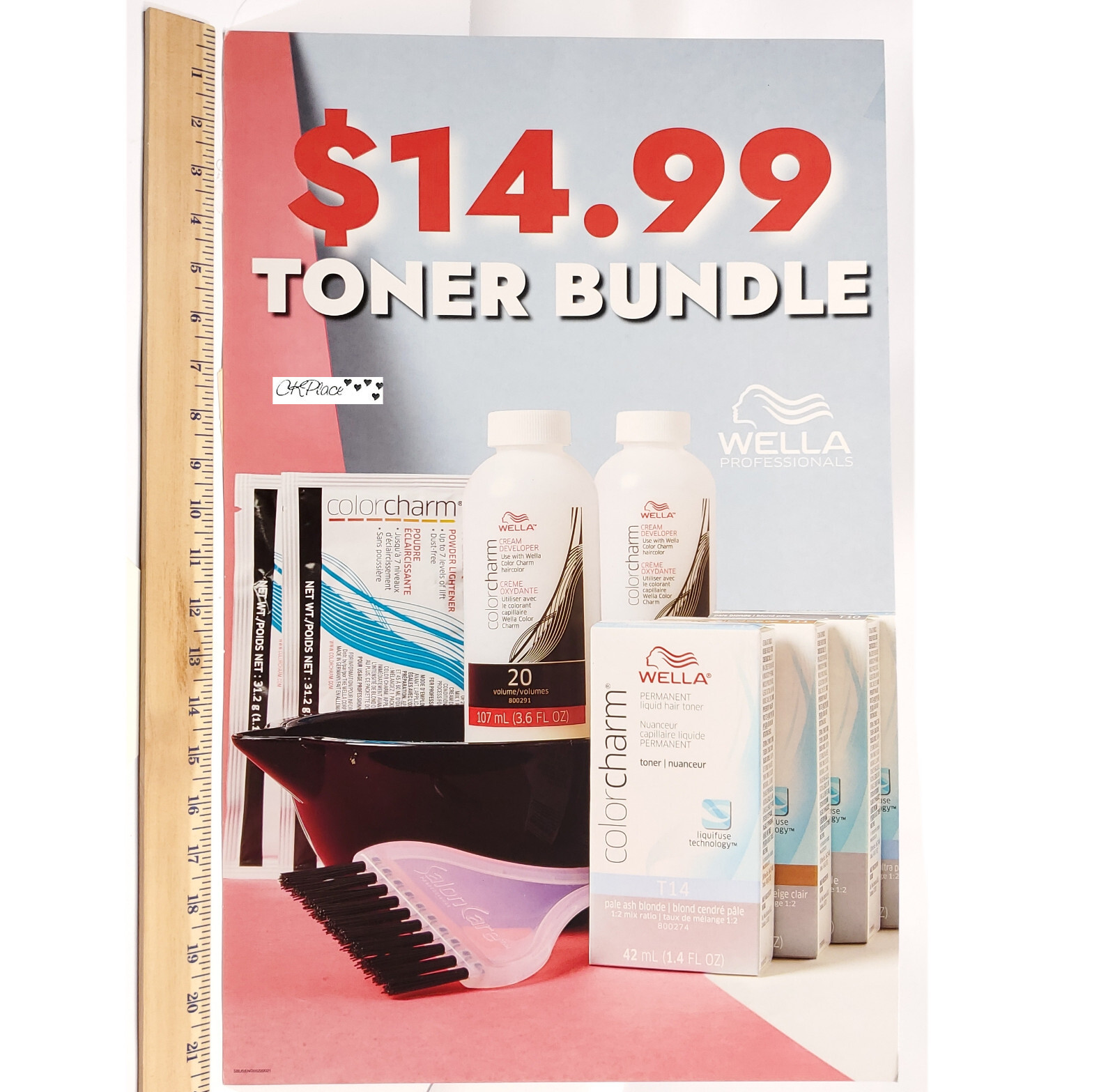Wella Beauty Sign Store Advertisement 22.5″x14″