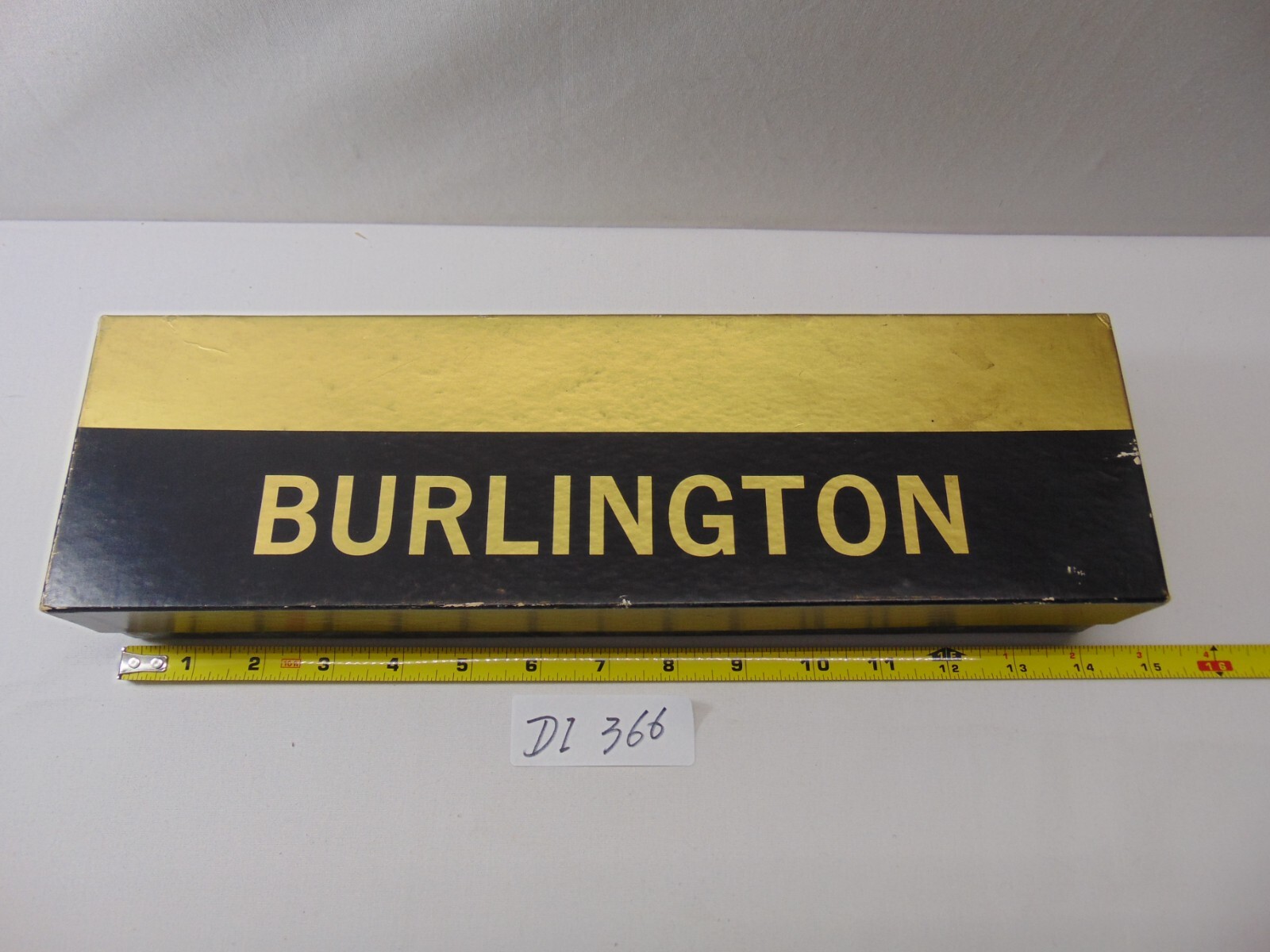 Vintage Burlington Socks Box Only Display Brown 1/2 Dozen Balfour Advertising
