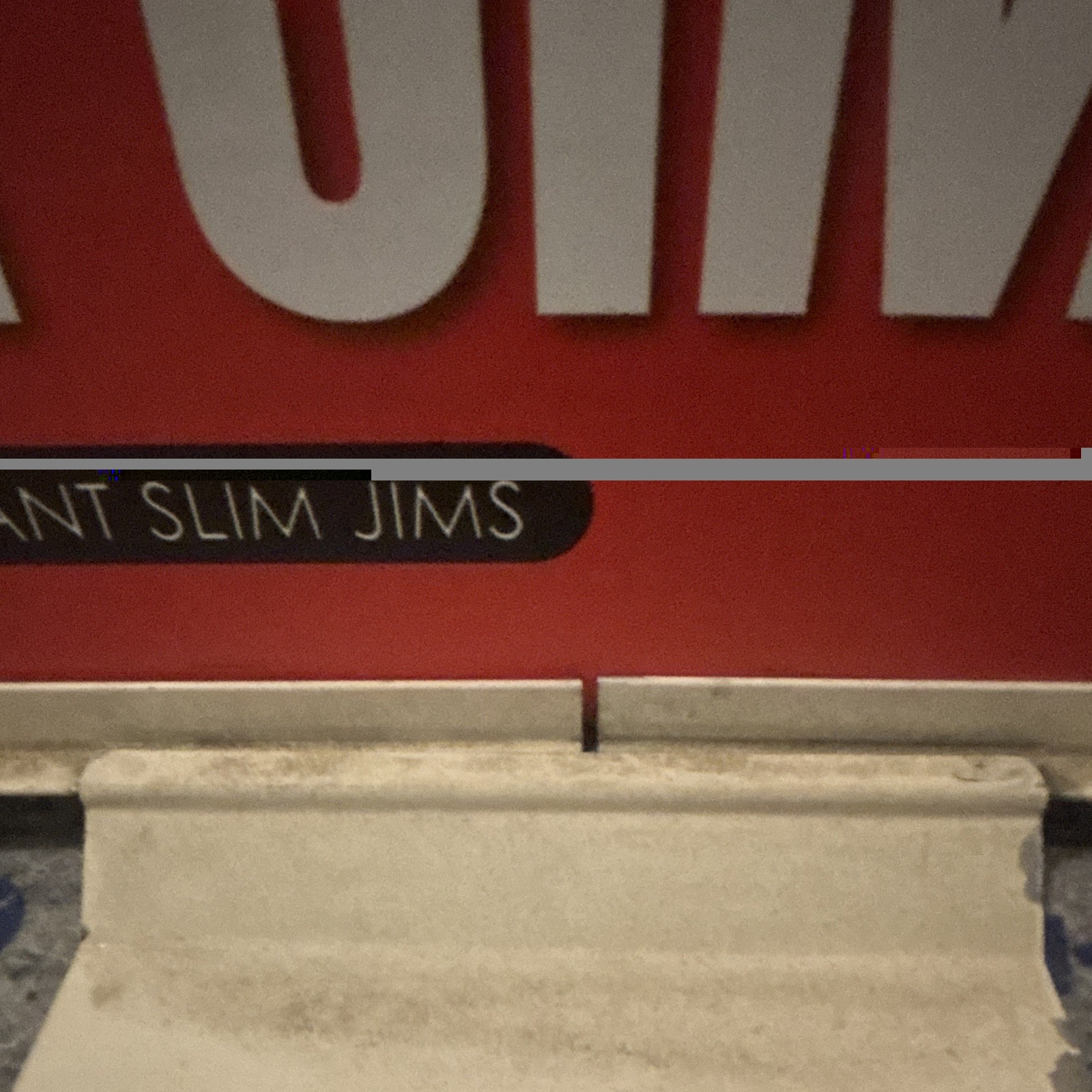 Slim Jim & Red Bull Store Display Advertising Sign 12 oz 3 for $8 BOGO 2026